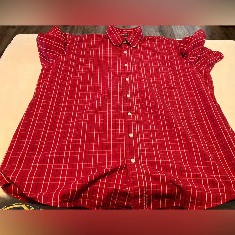 Northcrest Classic Red Plaid Shirt